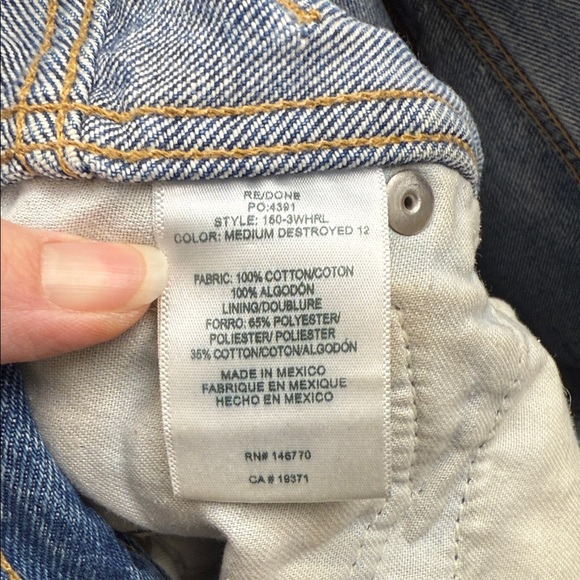 Re/Done 90s high rise loose 23 Classic Blue Denim Jeans - Picture 9 of 11